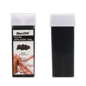 Warm Portable Beeswax Handheld Roller Wax Body Cleansing (Color: BLACK)