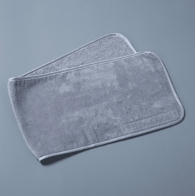 Embroidered Characters Pure Cotton Wrap Turban Make Bed Large Bath Towel (Option: Hair band Grey 20x70)