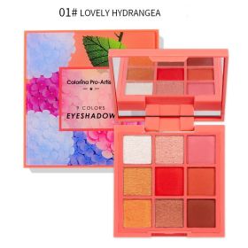 Matte Earth Color Eyeshadow Sequins Glitter Pumpkin Palette (Option: 01style)