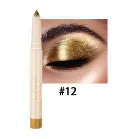 Cosmetic Eyeliner Gel Pen Lying Silkworm Mermaid Eye Shadow Pen Dual-use (Option: 12color)
