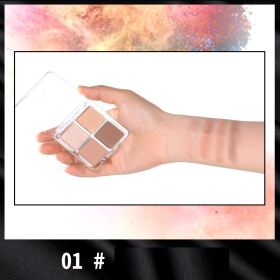 Pearlescent Waterproof Beauty Sequin Four-Grid Eyeshadow (Option: B21491 color)