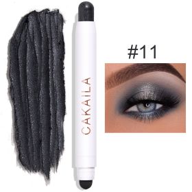 Double-headed Monochrome Pearlescent Eye Shadow Stick (Option: 11 Color)